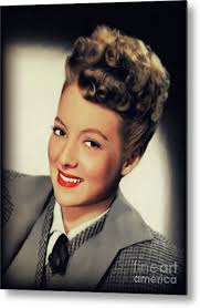 Evelyn Keyes, Vintage Actress #5 Metal Print by Esoterica Art Agency