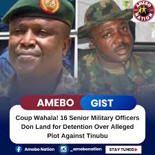 Tinubu Government Under Siege as 16 Senior Military Officers Face Detention