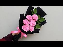 Wrapping Rose Felt Bouquet Cara Membungkus Buket Bunga Mawar Flanel Youtube Felt Flower Bouquet Felt Bouquet How To Wrap Flowers