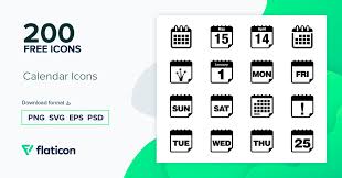 Calendar Icons 200 Free Icons Svg Eps Psd Png Files