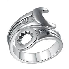 Bague Cle A Molette En Argent Homme Femme Pas Cher Dark Label Shop Dark Label Shop