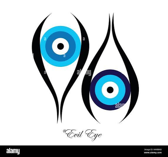 set of two evil eyes vector - evil eye logo Stock Vector Image & Art - Alamy
