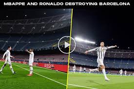 Find all the latest articles and watch tv shows, reports and podcasts related to kylian mbappé on france 24. Video Mbappe And Cristiano Ronaldo Destroying Barcelona Messi 2021