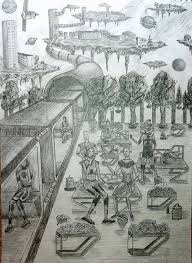 Vystavka Yunosheskogo Risunka I Korotkogo Rasskaza Vyhod Iz Kolybeli Kosmicheskie Goroda Rossii