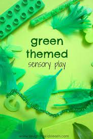They provide an interesting sensory experience for toddlers. Green Themed Sensory Play And Discovery Space For Babies And Toddlers Laughing Kids Learn