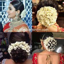 Check spelling or type a new query. Indian Wedding Bun Hairstyle With Flowers And Gajra