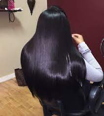 Don't try to lighten the hair, as the bleach used in lighter hair colors can weaken the hair on the wig. Brazilian Straight Dyed Jet Black Silked To Perfection Long Silky Hair Black Hair Dye Beautiful Black Hair