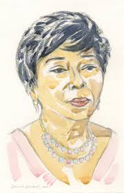 The Pretentious Cleveland Portrait Artists drawing Mary K. Thomas 12-17-21  — The Pretentious Cleveland Portrait Artists.