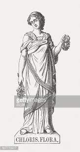 Goddess of flowers and plants. Chloris Greek Goddess Of Flowers And Plants Published In 1878 Vektorbild Gebuhrenfrei