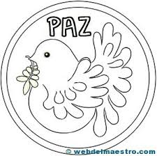 Paloma De La Paz Para Colorear