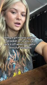 Girl Putting Nail Polish