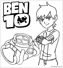 Share this free printable coloring pages for a variety of themes that you can print out and color. Omnitrix Ben 10 Coloring Pages Coloring And Drawing