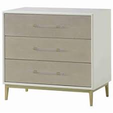We especially appreciate how the graceful base on the side table supports a lower shelf for added storage, and how teardrop drawer pulls provide glamorous. Mason 55 Alice Modern Ivory Wood Cream Faux Shagreen Wrapped 3 Drawer Nightstand Wide Over 29 W Kathy Kuo Home