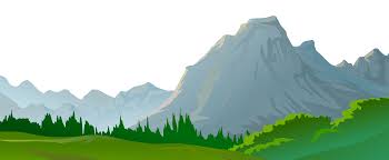 Watercolor mountain clipart, mountain scene clipart, winter landscape clipart, nature clipart, hill digital clip art, mountain png. Green Mountain Clipart Transparent Background