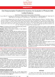 Mary washington home health treats patients with the highest quality of care when they are unable to travel to medical facilities. Oral Nonprescription Treatment For Insomnia An Evaluation Of Products With Limited Evidence Journal Of Clinical Sleep Medicine
