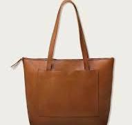 The Contigo Zipper Leather Tote Bag