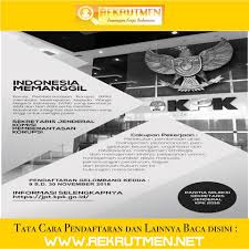 Check spelling or type a new query. Lowongan Kerja Terbaru Kpk Posisi Sekjen Bursa Lowongan Kerja Bumn Cpns Indonesia Facebook