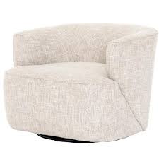 Adelyn Modern Classic Beige Performance Round Swivel Arm Chair In 2020 Swivel Armchair Modern Furniture Living Room Armchair