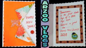 Chienese new year, year of the pig. Diy New Year Greeting Card Making For Kids Cute Simple New Year Cards Arzoo Vlogs Youtube