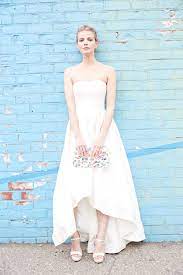 Mikado High Low Wedding Dress David S Bridal Wedding Dresses High Low Davids Bridal Wedding Dresses Affordable Wedding Dresses