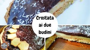 E per cioccolato intendo cacao, fondente al 61 % e cioccolato bianco. Crostata Ai 2 Budini Insieme Con Gusto Youtube