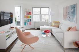 Cool colors are known to cause a retrieving effect, and they create a virtual. 12 Clever Ways To Make A Tiny Living Room Look Large