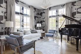 1 warm things up with a modern faux fireplace. Piano Room Design Ideas