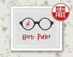 Bogo Free Harrypotter Glasses Cross Stitch Pattern Mini