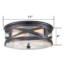 The half twist light fixture for hospitality or residential use. Black Farmhouse Drum Seeded Glass Shade Flush Mount Ceiling Light Claxy