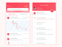 Express Tracking App Design App Design Tracking App Mobile App Design