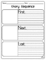 Story Sequence Graphic Organizer First Next And Last