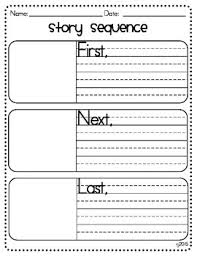 story sequence graphic organizer first next and last