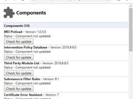 In this tutorial i use samsung galaxy s6. Chrome Components Page Lets You Update Individual Components