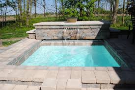 thursday pools spa with waterfall relax with the sound of water fiberglass pools pool pool designs