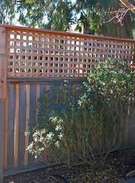 Diy Privacy Fence Trellis Added To The Top Of The Fence Panels To Add Height And Privacy Fence Design Diy Privacy Fence Privacy Fence Designs