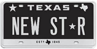 While some of these plates are from my personal collection, many are photos of plates seen on ebay or from other collectors. There S A New Star On Texas License Plates Pleasanton Express