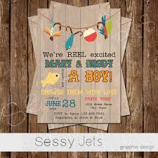 We Re Reel Excited Baby Shower Invitation Fishing By Sessyjets Baby Shower Fishing Fishing Baby Shower Theme Baby Shower Invitations