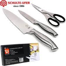 • extrem strapazierfähig dank fugenloser verarbeitung. Schulte Ufer 3 Pc Stainless Steel Knife Set Buy Online In Northern Mariana Islands At Mariana Desertcart Com Productid 62197865