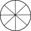 How to cut a cake into 8 equal pieces with only 3 cuts. 1