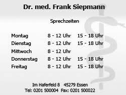 Bewertungen Uber Dr Med Frank Siepmann In Essen Im Haferfeld 8