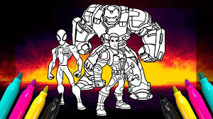 This is the only disney infinity game available for wii. Disney Infinity Avengers Hulkbuster Captain America Spiderman Coloring Page Youtube