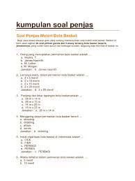 Kumpulan Soal Penja1 Pdf