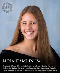 Congratulations to Nina Hamlin
