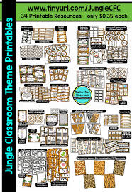 Jungle Safari Themed Classroom Ideas Printable Classroom