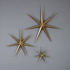 This is great concrete mold for decorating around your home and garden. Set Of 3 Gold Ornamental Wall Stars Gold Wall Mountable Ornamental Metal Wall Stars Perfect Wall Mounted Ac Gold Wall Stars Metal Stars Decor Stars Wall Decor