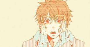 Anime Cute Nerd Male Orange Hair Glasses Anime Anime Orange Otoya Ittoki