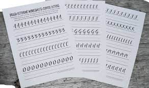 Maybe you would like to learn more about one of these? Free Brush Lettering Worksheets