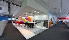 Myntra Offices Bangalore Office Snapshots Corporate Office Design Office Space Design Corporate Interiors