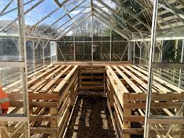 A diy greenhouses can extend your growing season, allow you to propagate plants from your yard, and let you grow tender or delicate plants you might not otherwise be able to grow. Uk 2 4m X 0 8m Pallets Greenhouse Staging Idea Greenhouse Staging Diy Greenhouse Pallet Greenhouse