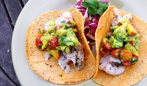 Marinate for at least 30 minutes. Summer Tomato Blog Archive Foodist Approved Fabulous Fish Tacos With Fiery Peach Avocado Salsa Summer Tomato
